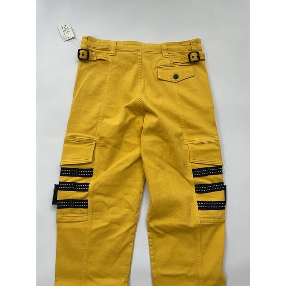 Guess Men’s Places+Faces Cargo Jeans Relaxed Fit Comfort Stretch Yellow Size 34 - Picture 10 of 12